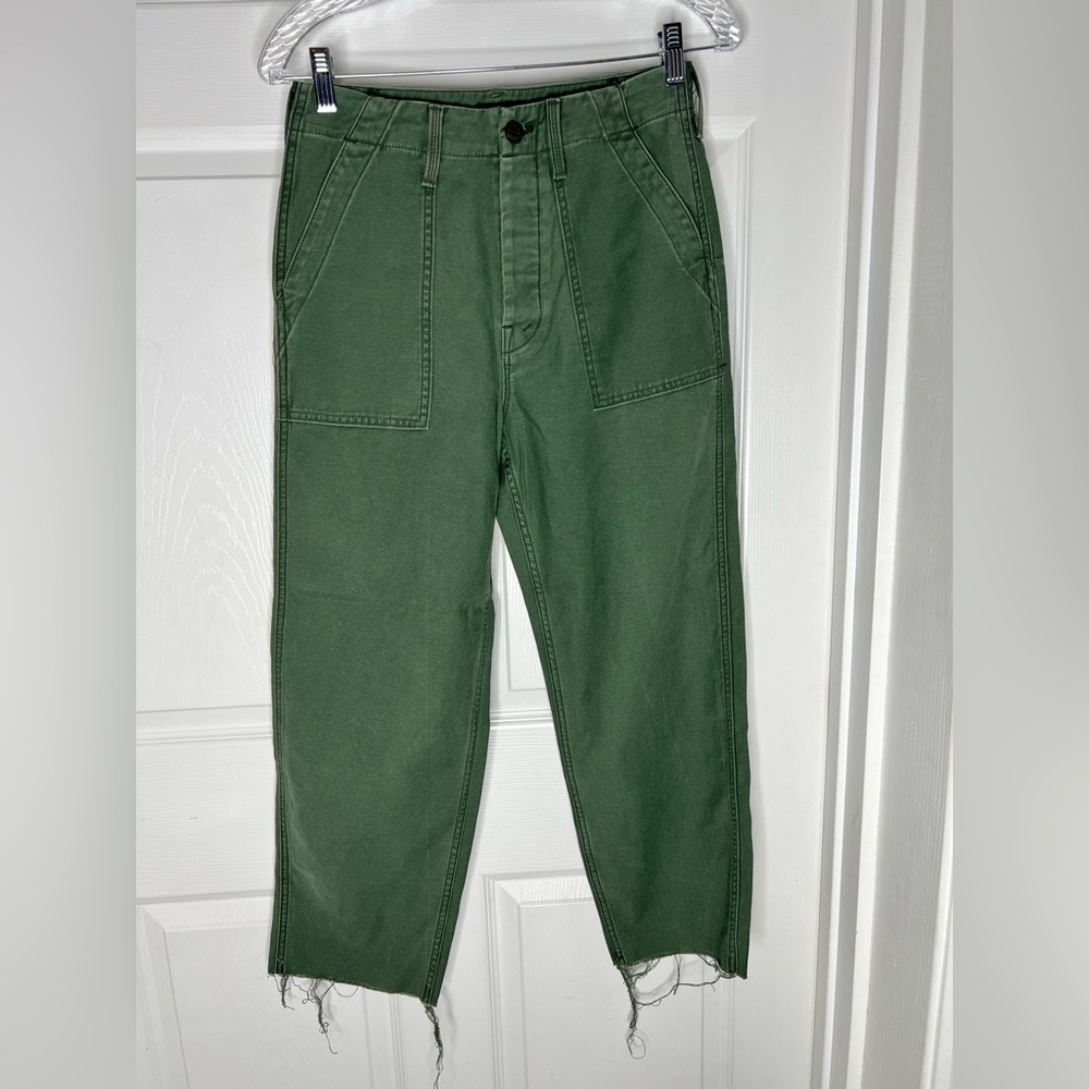 NWOT Mother The Patch Pocket Private Ankle High-waisted Cargo Pants Sz 25 - Picture 2 of 12